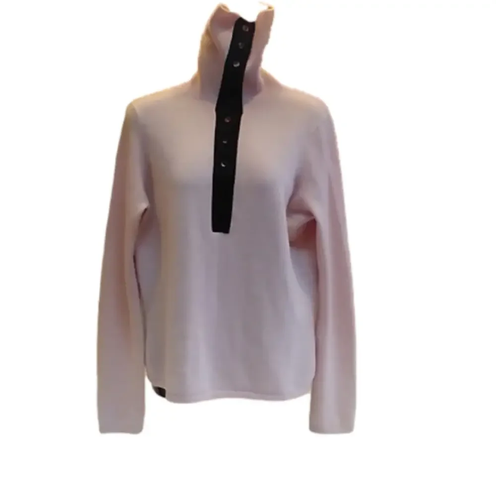 Luxe 100% Cashmere Women's Shell Pink Sweater Sz M - Picture 2 of 12